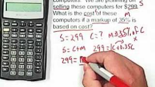 3 BA II Plus Calculator Markup  Selling Price [upl. by Wootten]