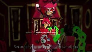 Caine vs Alastor  Amazing Digital Circus vs Hazbin Hotel  RAP BATTLE shorts caine alastor fyp [upl. by Ahseiat254]