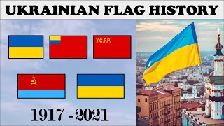 Ukrainian Flag History Every flag of Ukraine 19172021 [upl. by Beatrix]