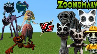 Poppy Playtime Chapter 3 vs Zoonomaly in MINECRAFT [upl. by Ahsratal158]