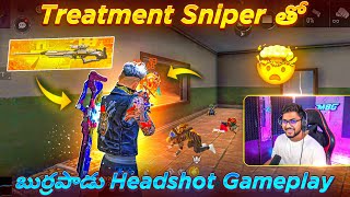 Munna Bhai OP Treatment Sniper Headshot Gameplay In Last Zone🔥  Free Fire Telugu  MBG ARMY [upl. by Yslehc]