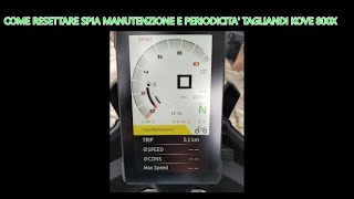 Come azzerare la spia manutenzione e scadenze tagliandi Kove 800X [upl. by Ahsatan]