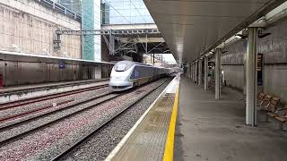 Eurostar 373221373222 roaring through Stratford International 5th November 2022 [upl. by Dib47]