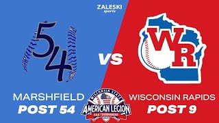 Marshfield vs Wisconsin Rapids  2024 American Legion State Baseball [upl. by Danny]