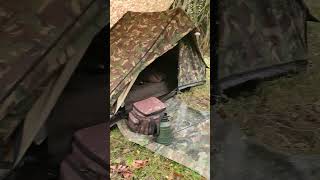 Wild camping dutch army tent and tarpwild camping bushcraft  camping [upl. by Aser]