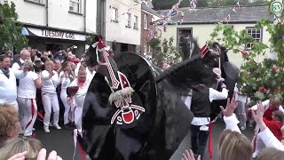 Padstow May Day Celebrations 2017 The Obby Osss ending the day around the Maypole [upl. by Pliner166]