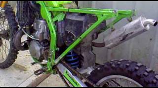 1990 KX250 Running After Being Sized [upl. by Nosrac]