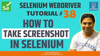 Selenium WebDriver Tutorial 38  How to Take Screenshot in Selenium [upl. by Airakaz]