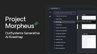 Project Morpheus OutSystems Generative AI Roadmap [upl. by Jutta]