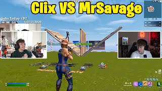 Clix VS MrSavage 1v1 Buildfights [upl. by Diao246]