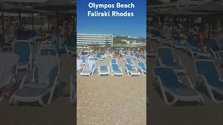 Olympos Beach Faliraki Rhodes [upl. by Accissej422]