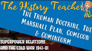 The Truman Doctrine The Marshall Plan and Stalins Response  Superpower Relations GCSE History [upl. by Columbine655]