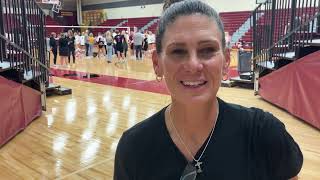 Doubleday Insurance Coach of the Month Liz Baethke Ankeny volleyball [upl. by Blackman946]