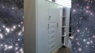 CLOSET de Madera en Color BLANCO con Anaquel Corredizo [upl. by Algie]