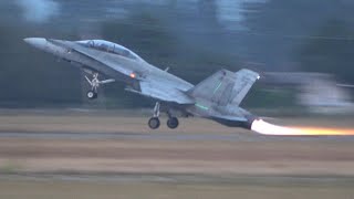 2024 CF18 Hornet Demo Twilight Show [upl. by Enairb752]