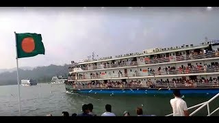 Teknaf Jetty Ghat to Saint Martins Island  Way to St Martins Island from Teknaf Ship Ghat [upl. by Bailar989]