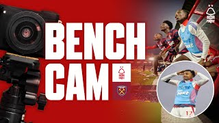 INSANE Reaction To Aina Screamer 🤯  Bench Cam  Forest 30 West Ham [upl. by Euqinoj813]