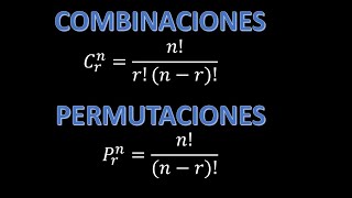 COMBINACIONES Y PERMUTACIONES  INTRODUCCIÓN [upl. by Yla564]