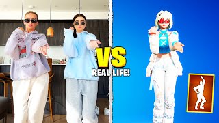 FORTNITE ICON SERIES amp TIKTOK DANCES IN REAL LIFE Social Climber Popular Vibe Starlit Chapter 5 [upl. by Dviad]