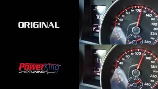 VW Golf 6 GTD DSG 200cv Rimappatura centralina STAGE 1  0130kmh FAST by PowerKing Chiptuning [upl. by Piefer]