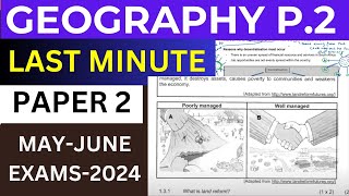 LAST MINUTE 2024 GEOGRAPHY PAPER 2 GRADE 12 FINAL EXAMS THUNDEREDUC FINAL EXAMS [upl. by Josh]