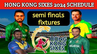 Hong Kong sixes 2024 Semi finals fixtures and schedule  Hong Kong sixes 2024 semi finals schedule [upl. by Aisirtap]