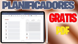 Calendarios y Planificadores GRATIS en PDF  GOODNOTES [upl. by Von179]