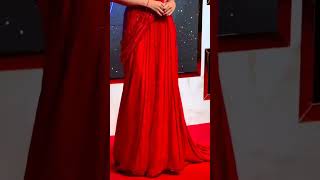 Sharaddha Kapoor Sizzles Stunning In Red SareeBollywood Spotlight sharaddhakapoor redsaree [upl. by Reave]