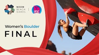 Womens Boulder final  NEOM 2024 [upl. by Fabri]