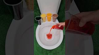 Will it flush  Rainbow Candy vs Colored Mentos in the toilet [upl. by Chemesh]