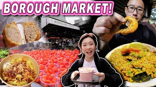 Borough Market London Food Tour  Must Try Street Food Eating Guide [upl. by Laehcym436]