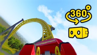 🎢EXTREME ROLLER COASTER 360°  VR Video [upl. by Loss205]