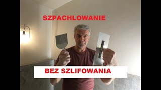 Szpachlowanie na mokro bez szlifowania [upl. by Ahsenra]