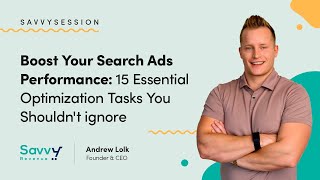 15 Tasks You Shouldn’t Ignore with Search Ads Optimization [upl. by Lertnom162]