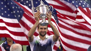 US Open Throwback Marin Čilić 2014 Championship Point [upl. by Leumas]