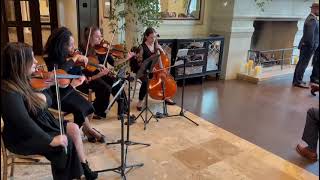 Backbeat String Quartet for wedding Ceremony and Cocktail hour  string’s entertainment [upl. by Colley858]