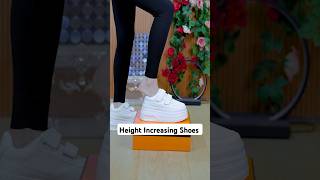 White High Sole Shoes For Fresh Style 🤩 sheshoe highsoleshoes whiteshoes shorts shoes fashion [upl. by Putnam]