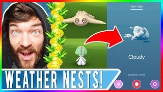 POKEMON GO UPDATE NEWS How to Find Slakoth Nest How to Find Ralts Cloudy Weather Hunting [upl. by Cirda]