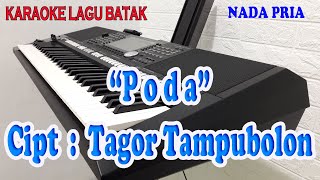 PODA ll KARAOKE LAGU BATAK ll NADA PRIA FDO [upl. by Elfont]