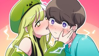 Charged Creepers kiss  Minecraft anime [upl. by Akiaki556]