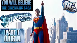 Christopher Reeve Superman You Will Believe Part 1 Origin [upl. by Gillespie415]