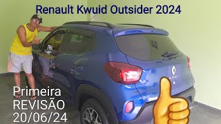 Renault Kwid Outsider 10 12V flex 2024 primeira revisão 2024 [upl. by Niuqauj]