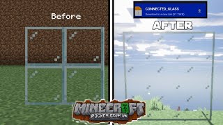 11973 Connected Glass Pack Texture Pack for Minecraft Pocket Edition [upl. by Mireielle]