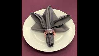 Napkin Fold with a Ring [upl. by Wystand]