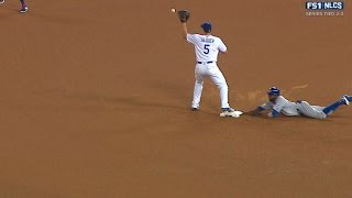 NLCS Gm5 Fowler slides into second before the throw [upl. by Antonin914]