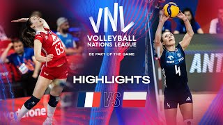 🇫🇷 FRA vs 🇵🇱 POL  Highlights  Week 1  Womens VNL 2024 [upl. by Evslin]