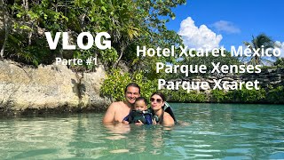 Vlog Cancún Hotel Xcaret Mexico parque Xenses y Xcaret [upl. by Akimahs733]