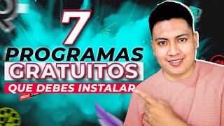 7 PROGRAMAS que todo Diseñador Gráfico debe INSTALAR en su PC todos son gratis 😱 [upl. by Ailemrac]