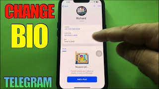 How to Change BIO on Telegram Account [upl. by Pennington]