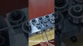 machine factory3 to 6 mm for copper aluminum wire semiautomatic wire straightening machine [upl. by Wassyngton]